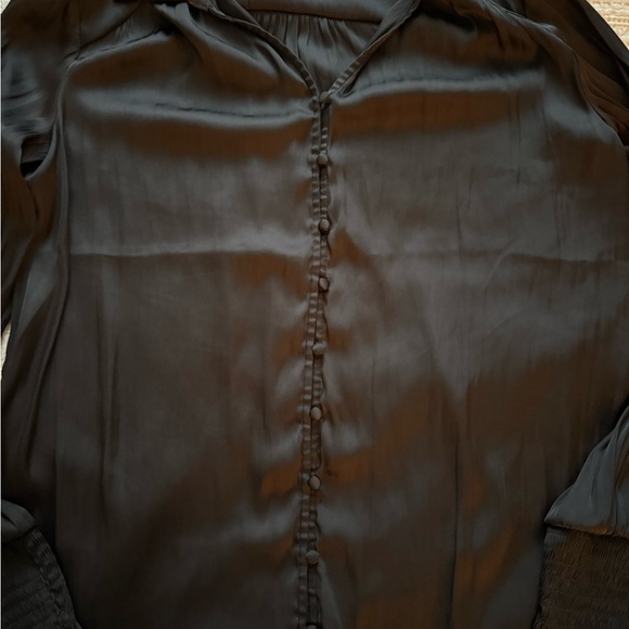 Rachel Zoe Black Button Down Shirt - Picture 3 of 6
